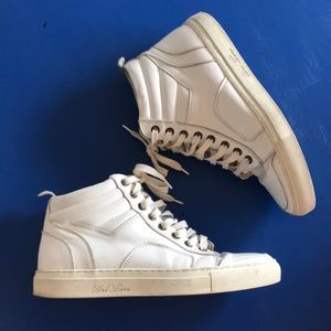 Del Toro Shoes White Leather Boxing Sneaker